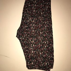 Flower print leggings